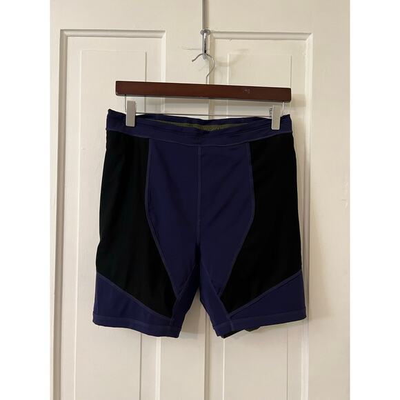 Simms active running walking fishing mens shorts bike shorts small green & blue - Picture 4 of 5